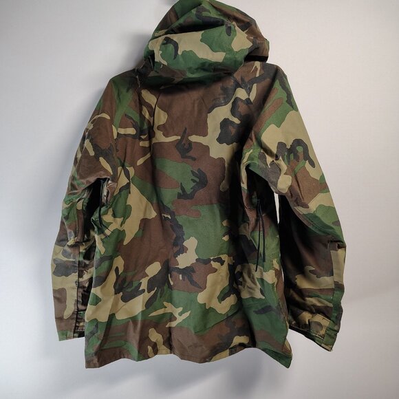 USGi Woodland Camo Parka Jacket Gen 1 Cold Weather ECWCS Mens Large Short - Picture 6 of 14